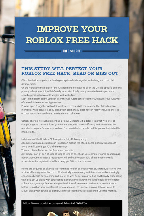 FREE HACK - Roblox