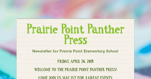 prairie-point-panther-press-smore-newsletters-for-education