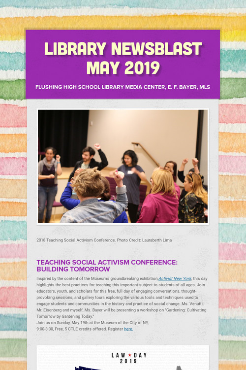 Library NewsBlast MAY 2019