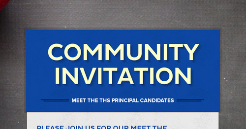 Community Invitation