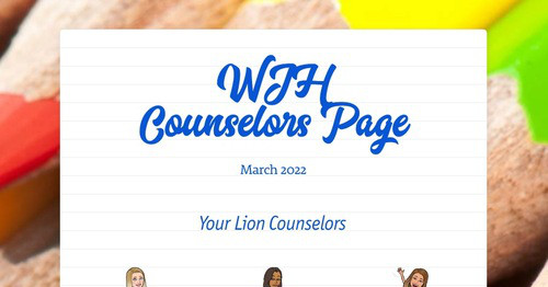 WJH Counselors Page