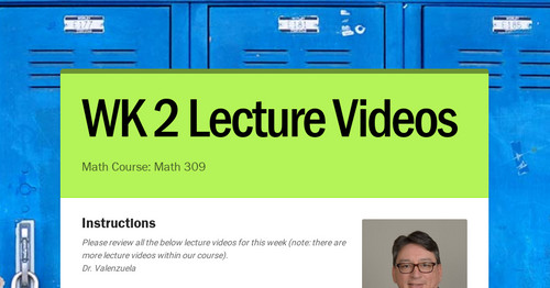 wk-2-lecture-videos