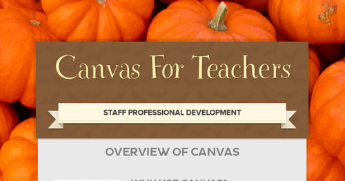 How To Set Up Canvas For Teachers