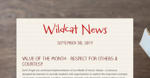 Wildcat News Smore Newsletters 