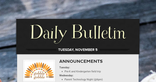 Daily Bulletin Smore Newsletters For Education daily-bulletin-smore-newsletters-for-education