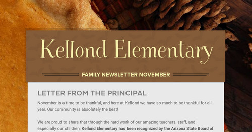 Kellond Elementary | Smore Newsletters for Education