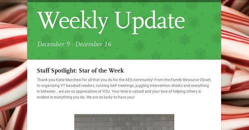 Weekly Update | Smore Newsletters