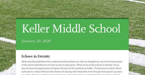 Keller Middle School Smore Newsletters For Education