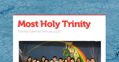 Most Holy Trinity | Smore Newsletters For Education