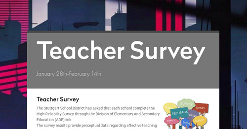 Teacher Survey Smore Newsletters For Education