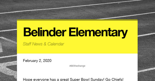 Belinder Elementary | Smore Newsletters for Education