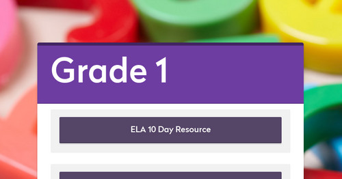 Grade 1 Smore Newsletters For Education