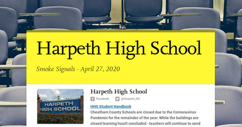 Harpeth High School | Smore Newsletters for Education