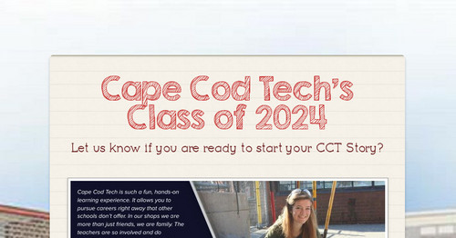 Cape Cod Tech's Class of 2024