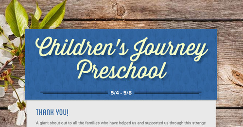 Children s Journey Preschool Smore Newsletters For Education