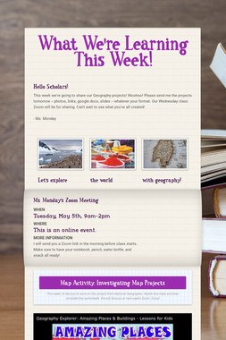 What We're Learning This Week!