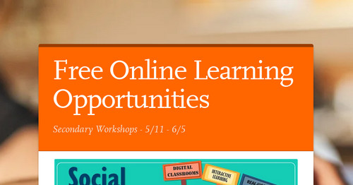 Free Online Learning Opportunities