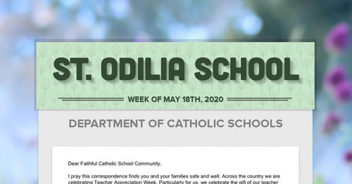 St. Odilia School | Smore Newsletters for Education