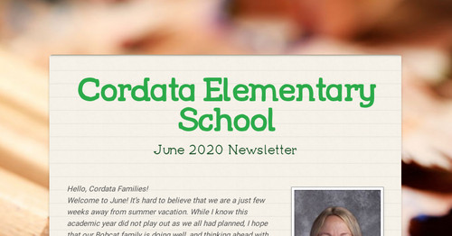 Cordata Elementary School | Smore Newsletters