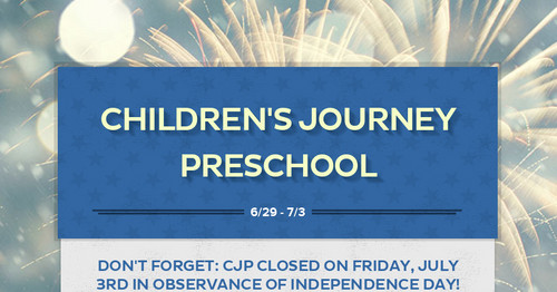 Children s Journey Preschool Smore Newsletters For Education