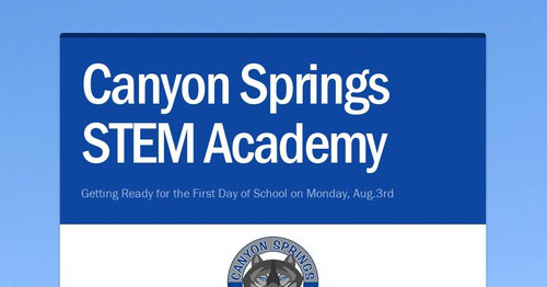 canyon springs stem academy