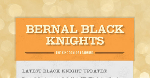 Bernal Black Knights | Smore Newsletters for Education