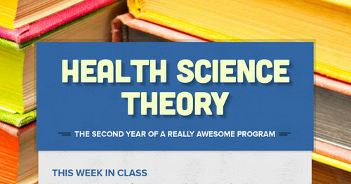 Health Science Theory | Smore Newsletters for Education