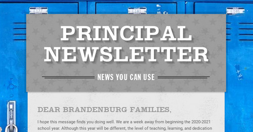 Principal Newsletter | Smore Newsletters