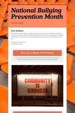 National Bullying Prevention Month