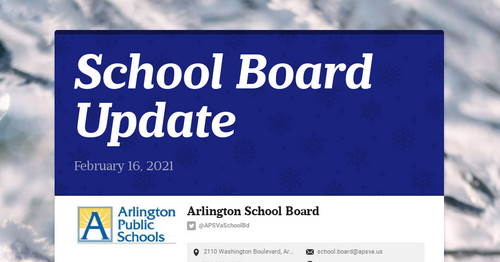 School Board Update Smore Newsletters For Education