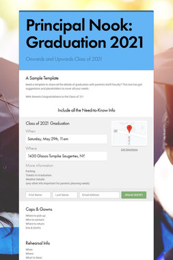 Principal Nook: Graduation 2021