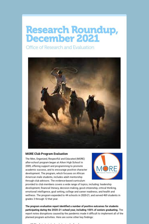 Research Roundup, December 2021