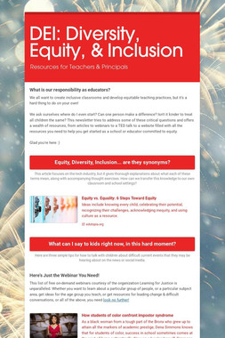 DEI: Diversity, Equity, & Inclusion