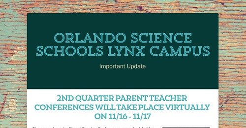 Orlando Science Schools Lynx Campus | Smore Newsletters for Education