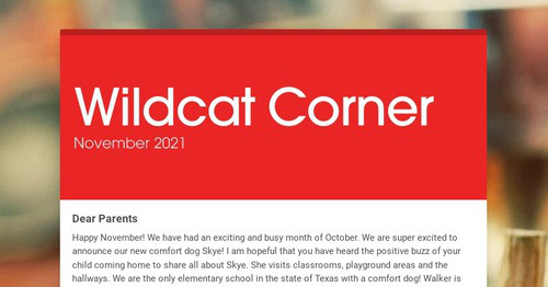 Wildcat Corner Smore Newsletters 