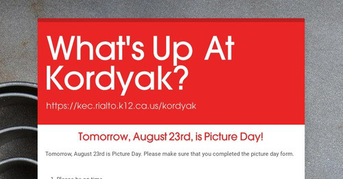 What s Up At Kordyak Smore Newsletters For Education
