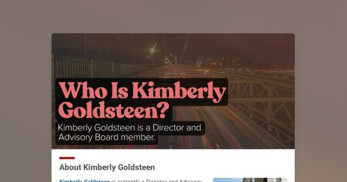 Why To Choose Kimberly Goldsteen As Your Business Development?
