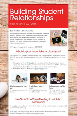 Building Student Relationships